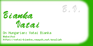 bianka vatai business card